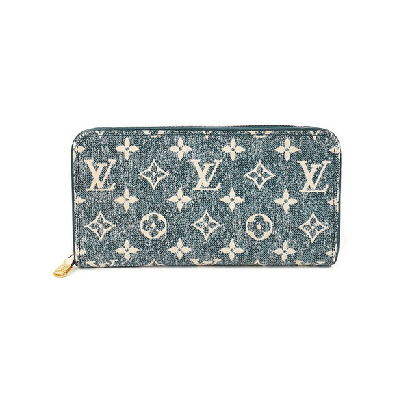 Louis Vuitton Zip Long Zippy Wallet Monogram Denim Jacquard - Picture 1 of 5